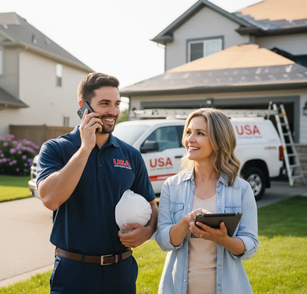 USA Roof Repair Experts customer support in Burghill